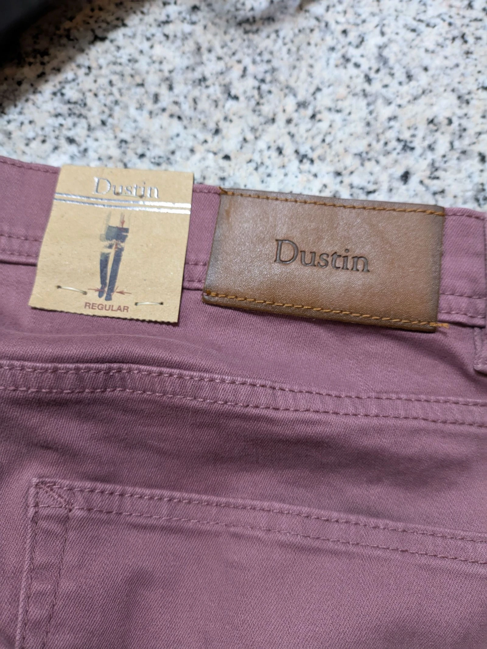 Calça Chinesa de Corte Reto em Tom de Rosa Antigo tamanho 52 da Dustin – photo 8